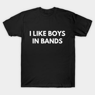 I Like Boys In Bands T-Shirt